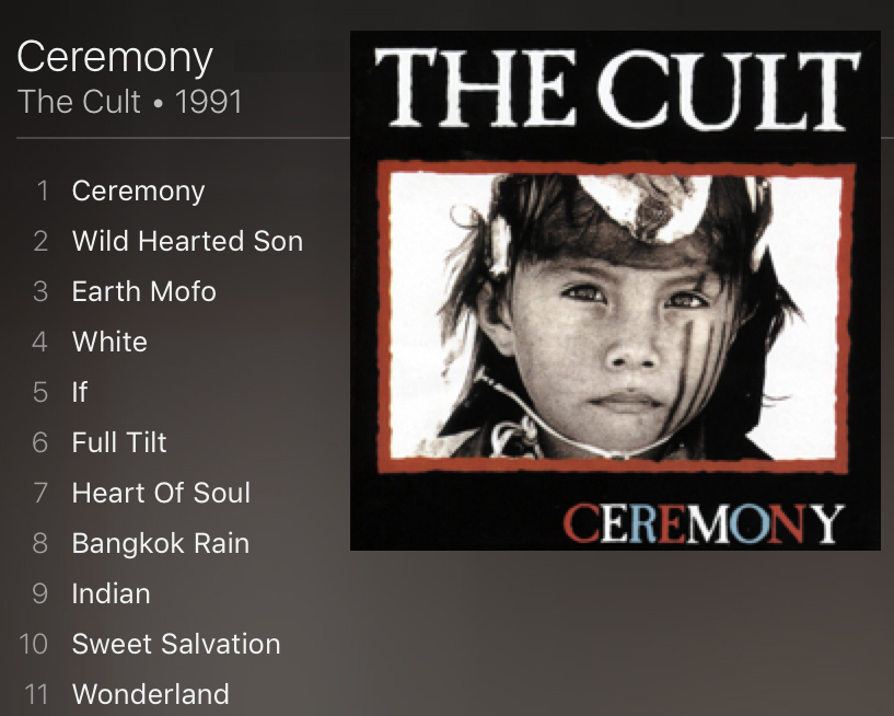 Ceremony The Cult Albums That Time